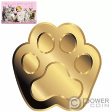 LOVE CATS 1/1000 oz moneta oro 3000 franchi Ciad 2023
