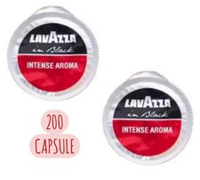 200 Capsule caffe' Lavazza Monodose in Black Intense Aroma Elogy Originali