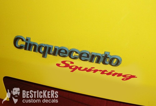 Adesivo squirting stile fiat - adesivo,