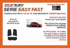 pellicole oscuranti vetri  renault clio 5 p dal 2012-2018 kit post Easy Fast