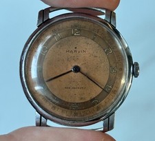 Orologio meccanico svizzero Marvin anni '50 / 36 mm 15 gioielli / orologio da polso uomo vintage