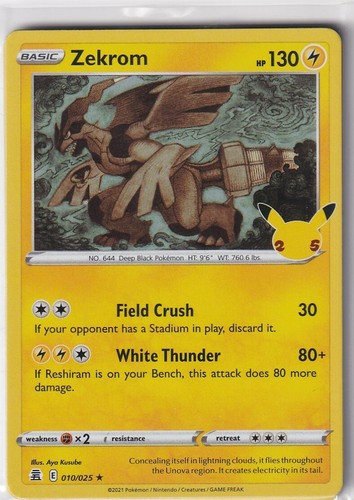 Carta pokemon game 25th - carta,