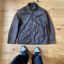 Giacca pelle marrone Marlboro