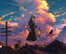 Maschera tramonto magico - maschera,