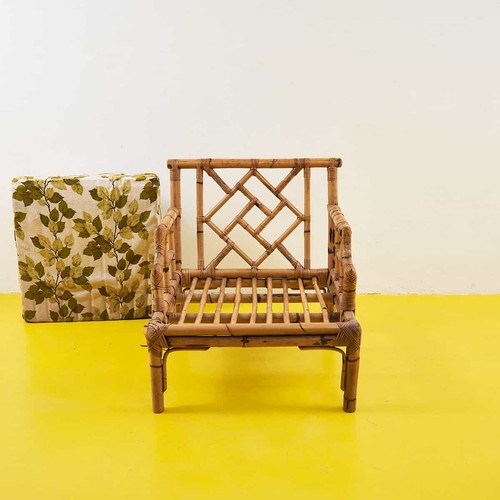 Poltrona vintage rattan e - in,
