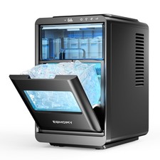 Crescent Ice Makers da banco, 35 libbre/24 H, 16 pezzi in 12 minuti, pulizia profonda automatica...