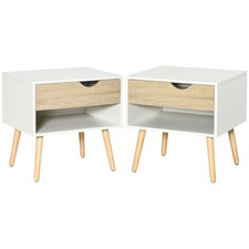 HOMCOM Comodino con Cassetto e