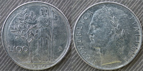 Italy 100 lire 1970 - italy,