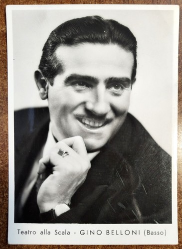 Due cartoline cantante lirico - cartoline,
