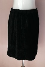 Gonna nera vintage velluto ciniglia