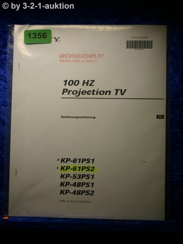 Sony manuale uso 61ps2 - kp,