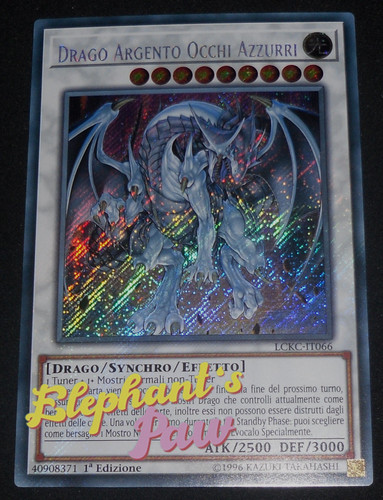 Yugioh drago argento occhi - argento,