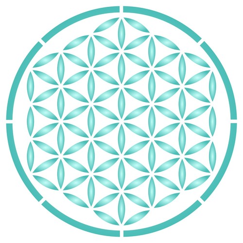 Fiore della vita stencil - fiore,