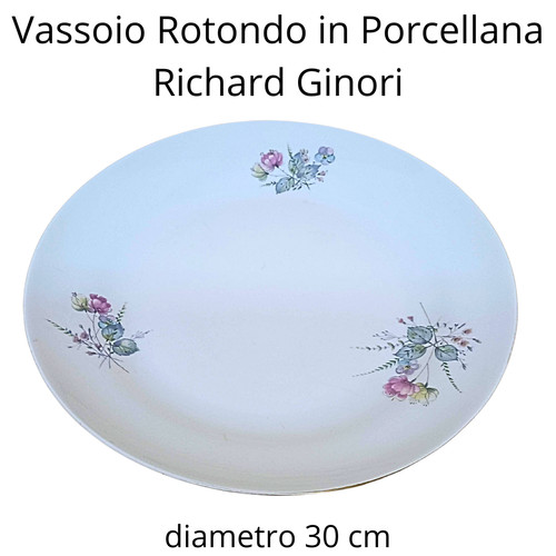 Vassoio porcellana rotondo - vassoio,