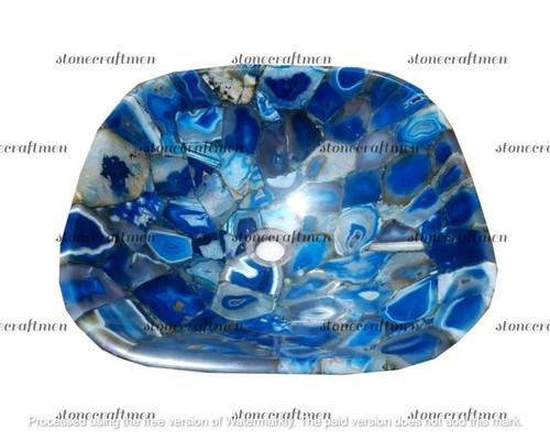 Lavabo bagno agata blu - lavabo,