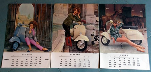 Calendario vespa piaggio 1964 - vespa,