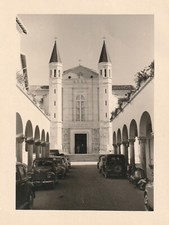B2 - Foto Photo Fotografia 1957 - Cascia Perugia Basilica di Santa Rita - Auto