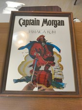 SPECCHIO PUBBLICARIO VINTAGE CAPTAIN MORGAN JAMAICA RUM RARO