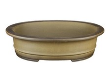 Vaso per bonsai ovale in gres