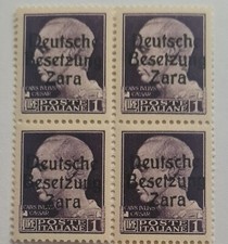 Zara Dt. Occupazione 9 1 lira BLOCCO ** MNH NUOVO DI ZECCA 640EUR