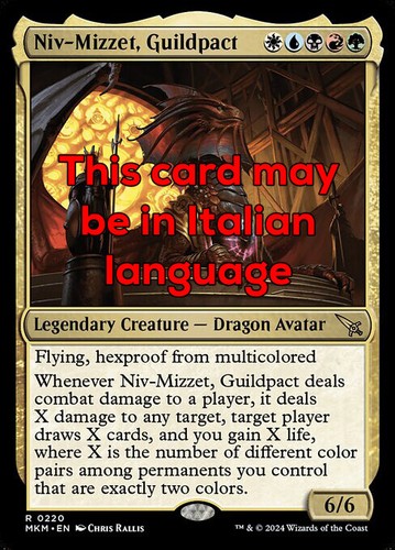 Mtg niv mizzet guildpact - niv-mizzet,,
