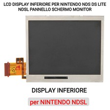 LCD DISPLAY INFERIORE PER NINTENDO NDS DS LITE NDSL PANNELLO SCHERMO MONITOR