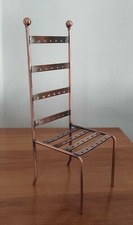 Espositore metallico grandezza media per orecchini a forma di sedia