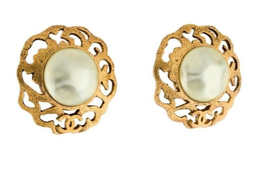 Orecchini chanel 1986 logo - chanel, cc