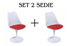 2 SEDIE TULIPANO GIREVOLI IN