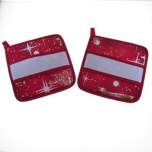 Coppia presine cucina natale - presine,