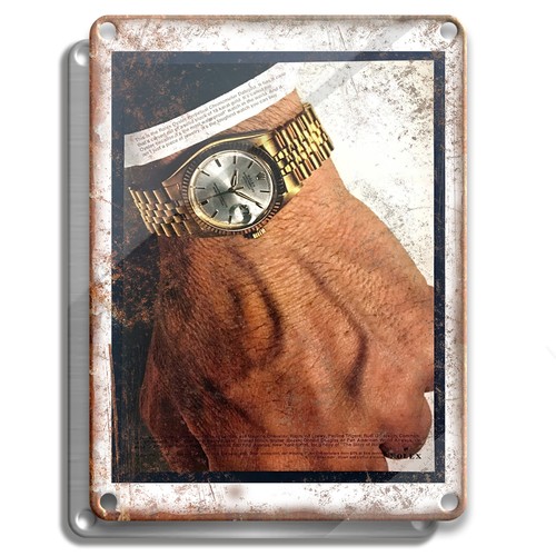 Insegna metallo orologio - metallo,