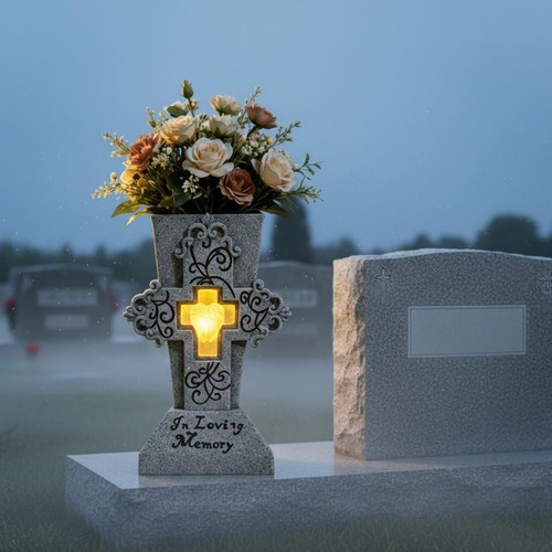Vaso cimiteriale solare - vaso,