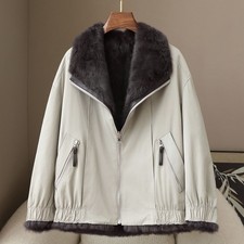 Parka donna vera pelliccia di