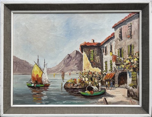 Quadro olio mediterranea - a,