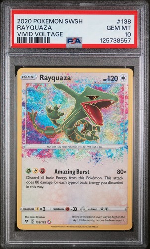 Psa rayquaza amazing rare - -,