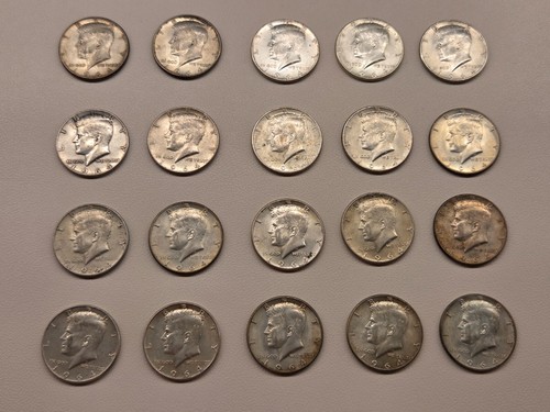 Lot half dollar - us,