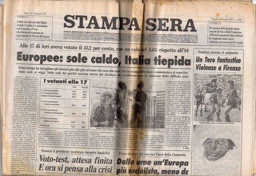 Rivista stampa sera 1989 - stampa,