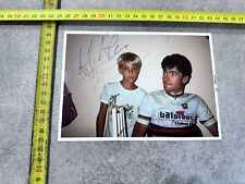 FOTO PICTURE PHOTO GIANNI BUGNO AUTOGRAFATA SIGNED NO MAGLIA SHIRT MATCH WORN