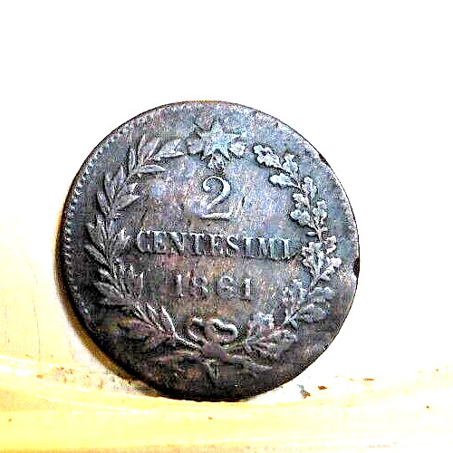 Regno 2 centesimi 1861n - -,