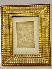 Disegni Antichi  Sec. XVII - CVIII con. Rara Cornice Guillosche’e Dorata