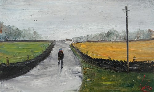 Dipinto olio scott - olio,