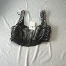 Top ZARA corsetto velluto