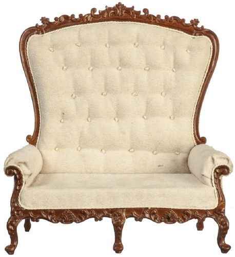 Divano settee crema alta louis - crema,