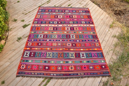 Tappeto tenda vintage turco