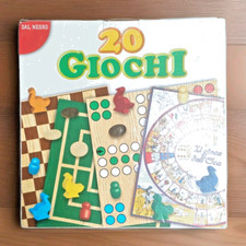 Venti (20) giochi da tavolo "Dal Negro": "Dama", "Ludo", "Gioco Dell'oca", ecc.