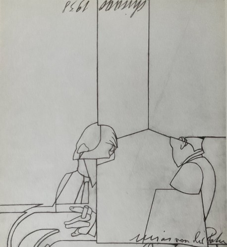 Valerio adami 1975 modigliani - adami, (modigliani