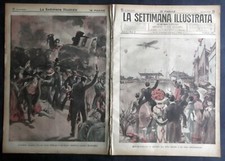 SETTIMANA ILLUSTRATA 1910 #28 Enrico Caruso - morte di Giuppone - Croce Rossa