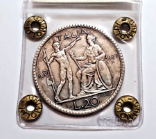 20 Lire Littore 1927 Argento