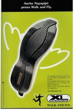 PUBBLICITA  VINTAGE ORIGINALE DEL 2000 : -SCARPE NAPAPIJRI WALK AND FLY