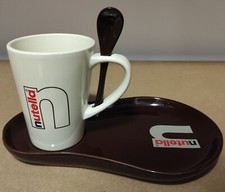 NUTELLA set Tazza/Cucchiaino/Vassoio-piatto ceramica Tognana pubblicità gadget